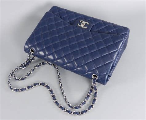 chanel navy blue bag with silver hardware calfskin|chanel handbags.